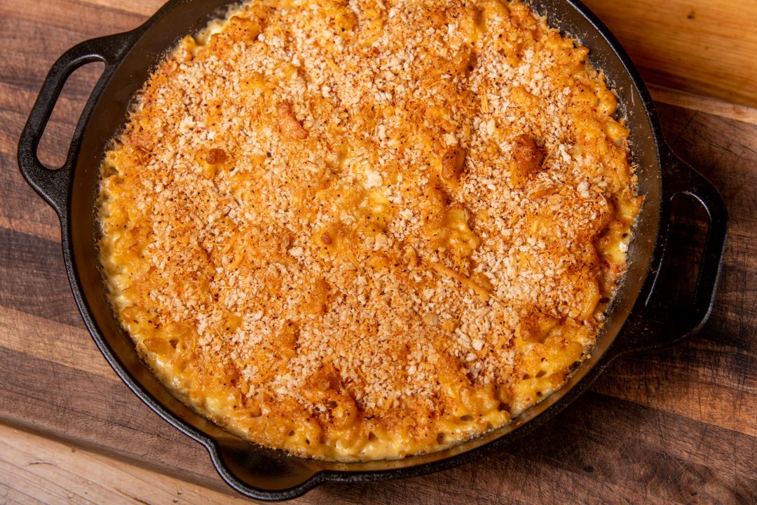 Mac & Cheese en sartén de hierro
