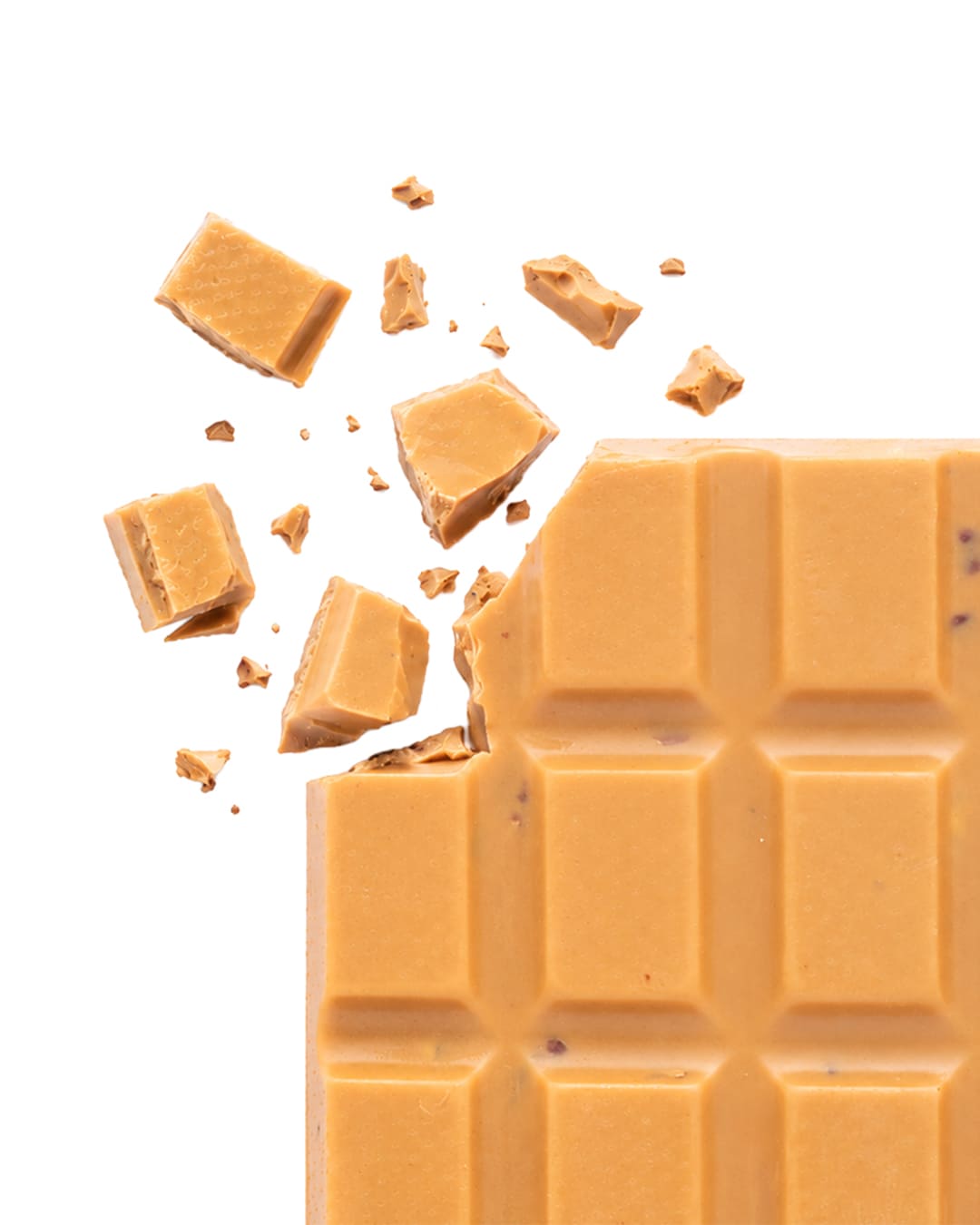 Chocolate Blanco Caramelo con Nuez 38% Cacao