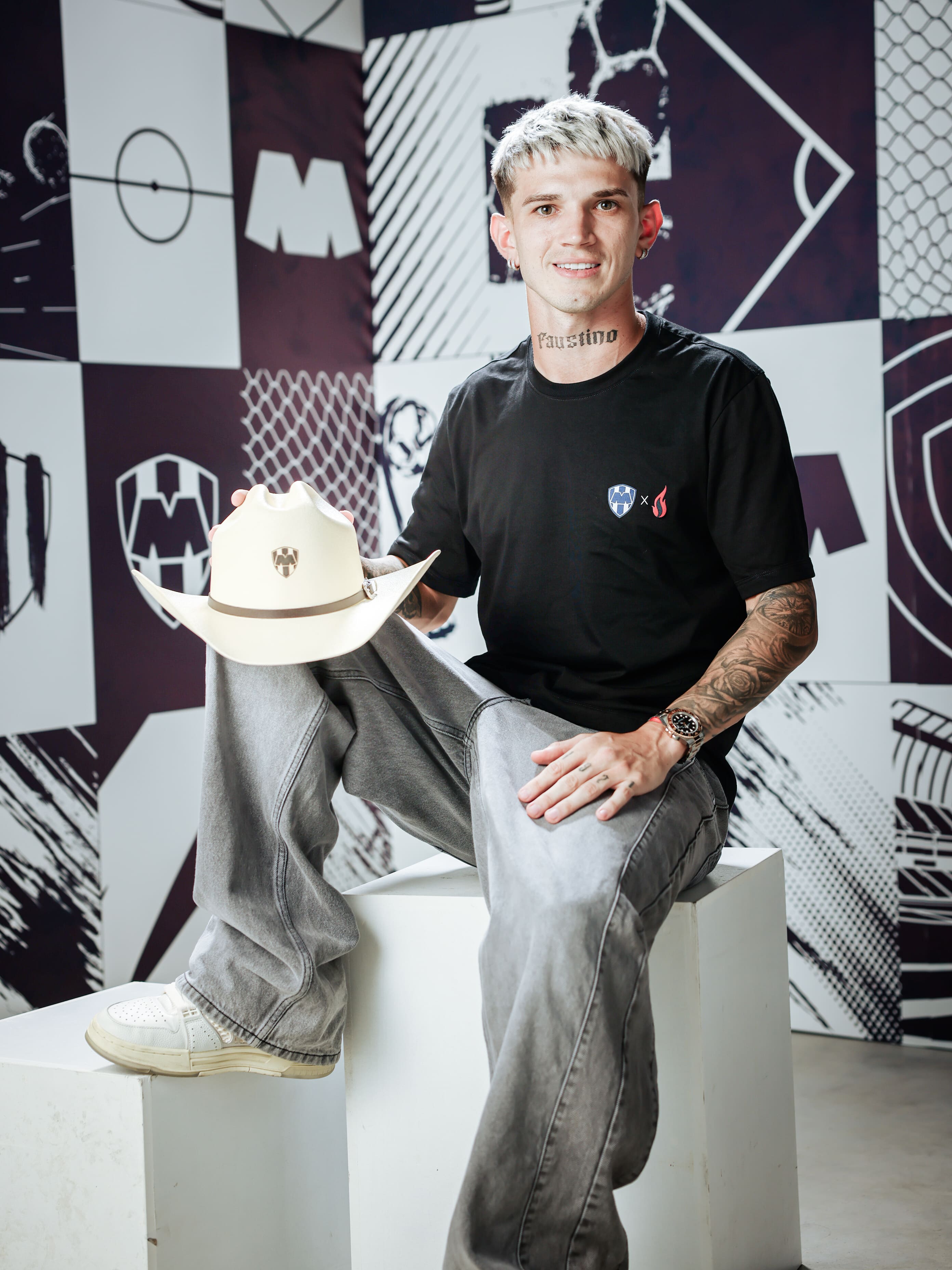 Playera Rayados Parrilleros x SMP negra