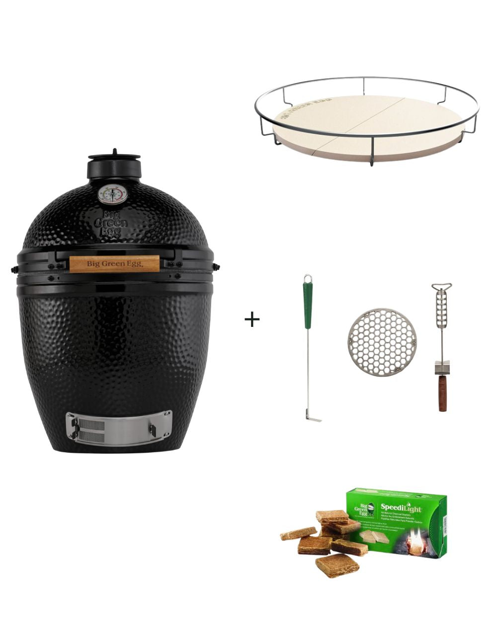 Onyx Large Big Green Egg + Accessory bundle