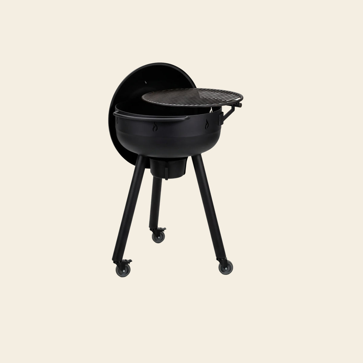 Asador SMP Pa'l Rancho en Negro Carbón, render frontal