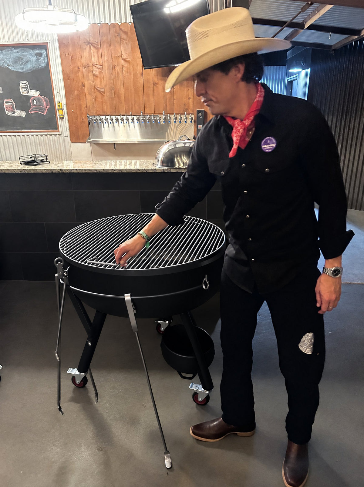Asador SMP en uso en un Capítulo SMP