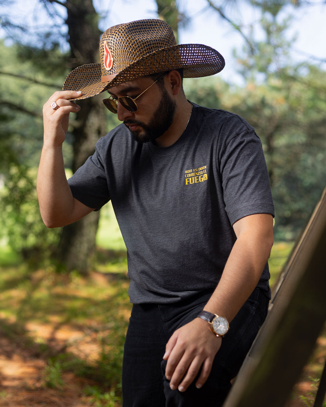 Playera Aquí Comienza El Fuego