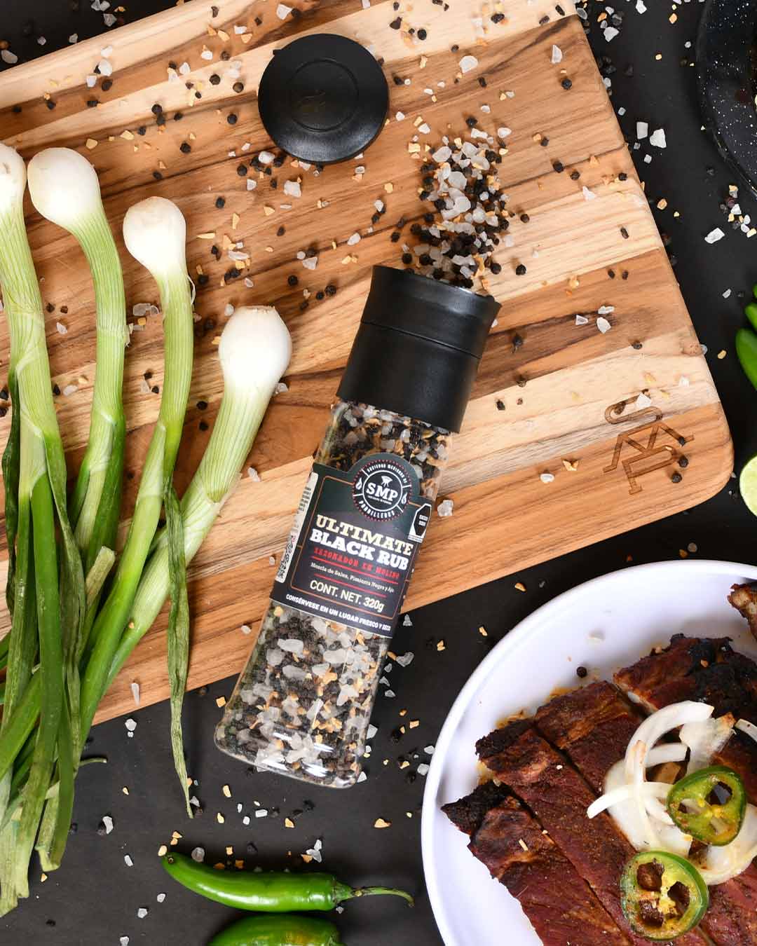 Ultimate Black Rub Sazonador en Molino