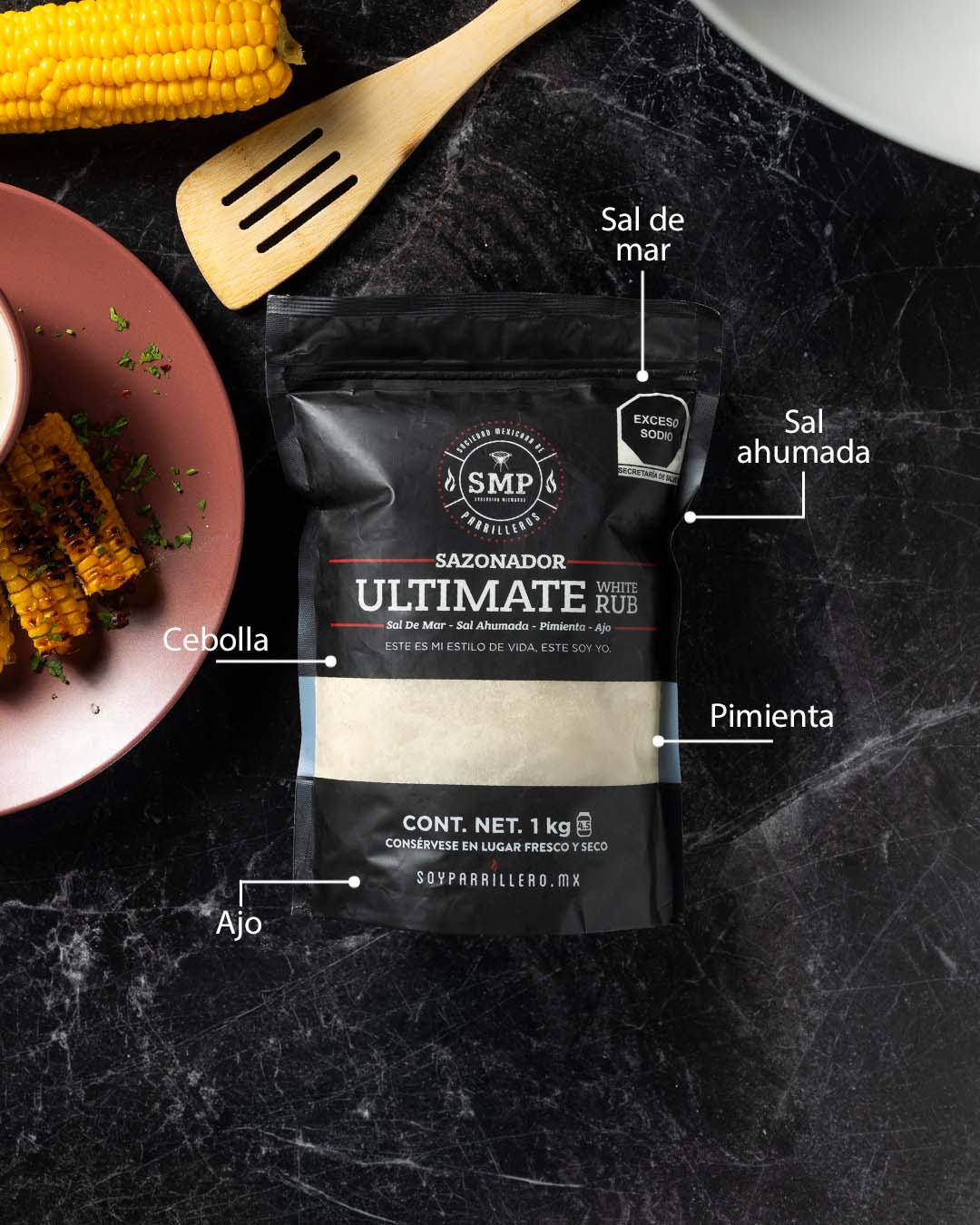 Ultimate White Rub SMP en Bolsa 1 Kilo