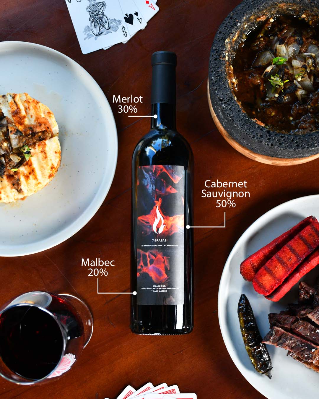 Vino Tinto 7 Brasas Casa Madero X SMP 750ml