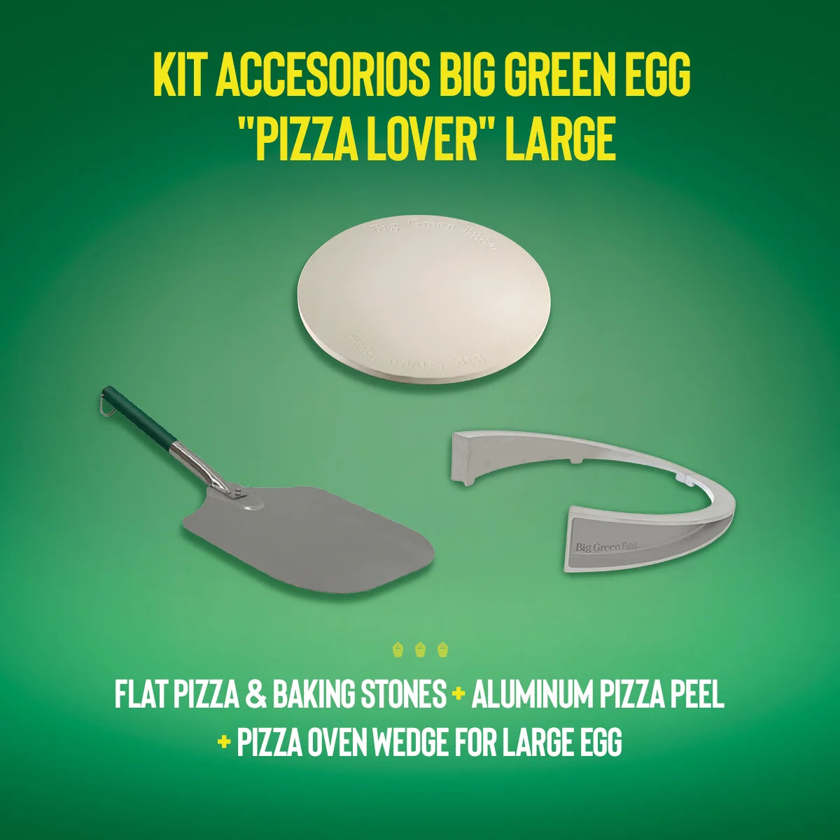 Kit Accesorios Big Green Egg "Pizza Lover" Large