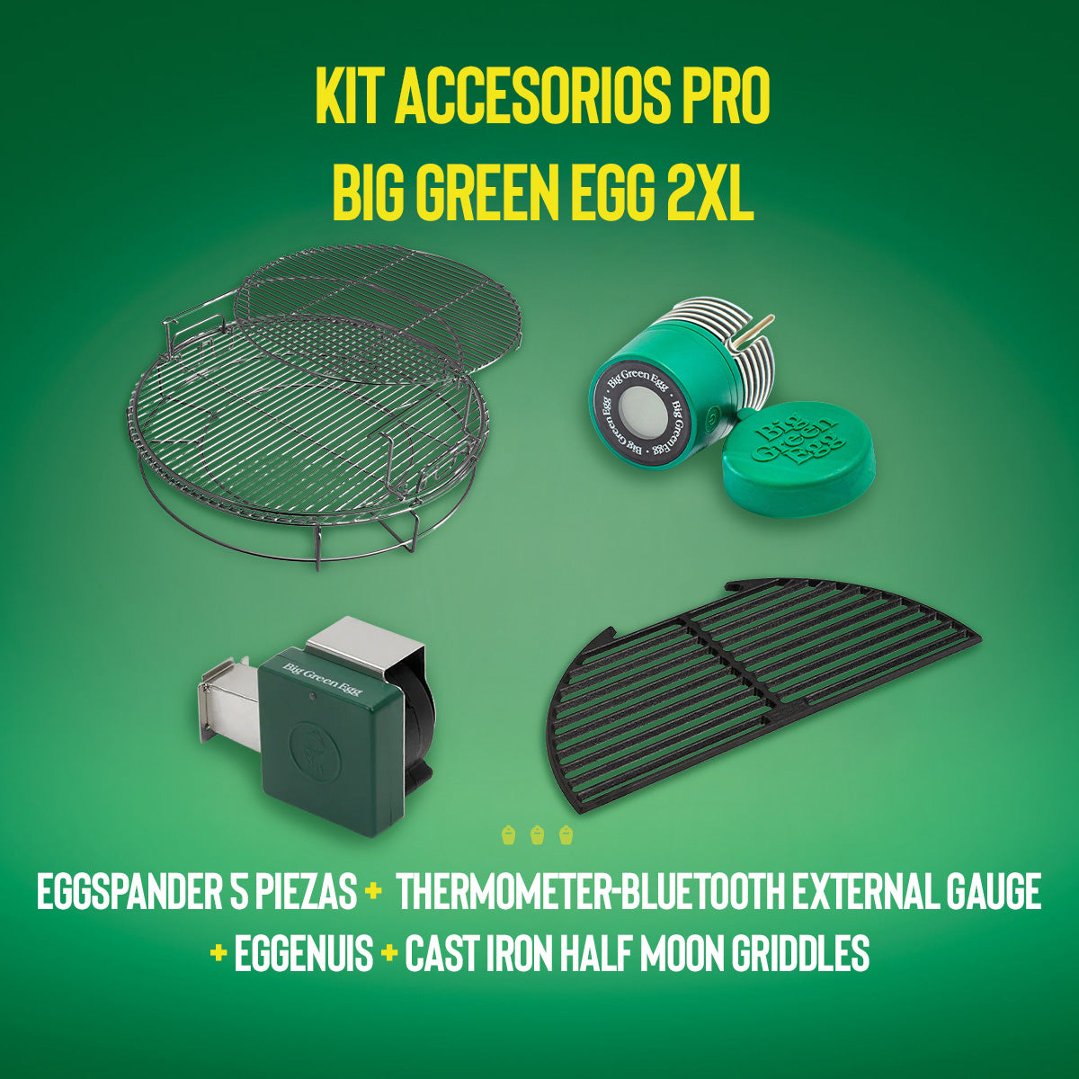 Kit Accesorios PRO Big Green Egg