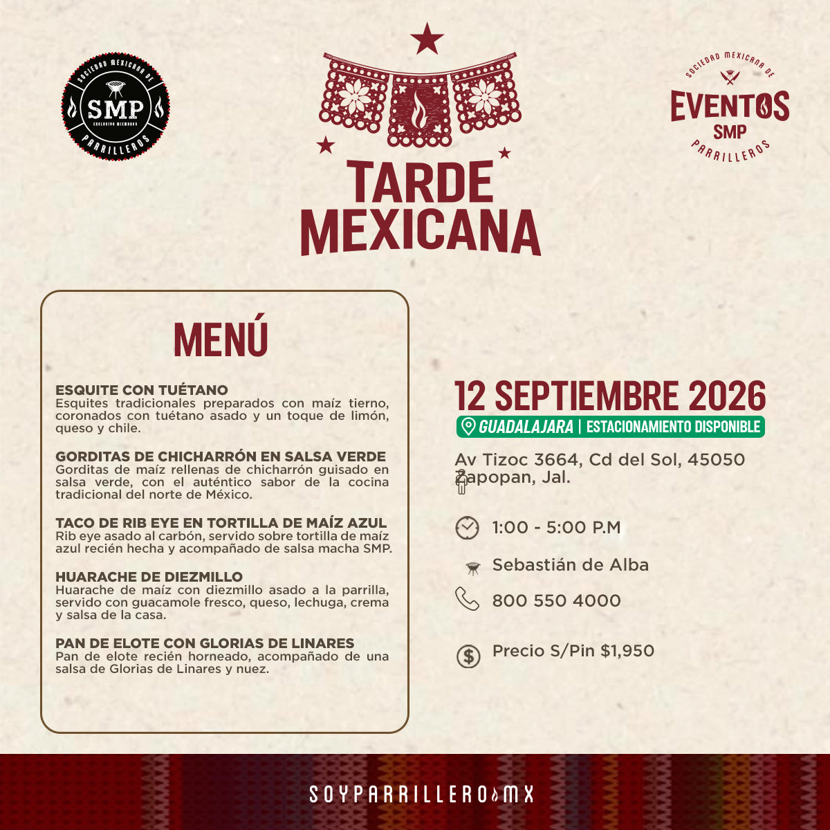 Tarde Mexicana | Guadalajara | 12 Septiembre