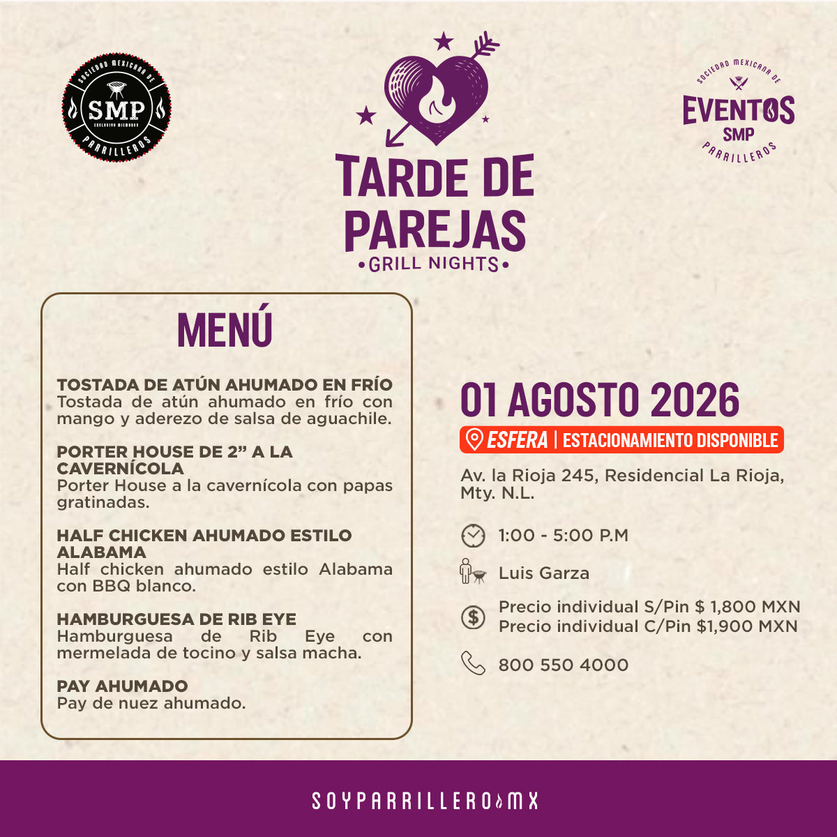 Tarde de Parejas | Carretera Nacional Esfera | 1 Agosto