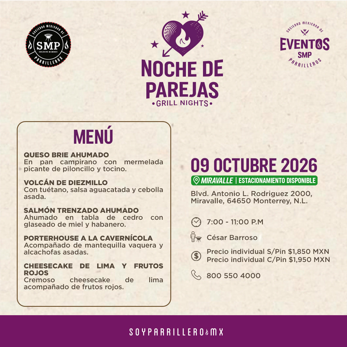 Noche de Parejas | Miravalle | 9 Septiembre