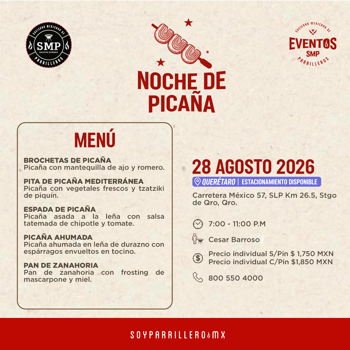 Noche de Picaña| Querétaro | 28 Agosto