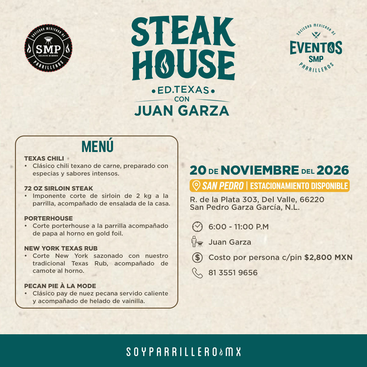 Steak House | San Pedro | 20 Noviembre