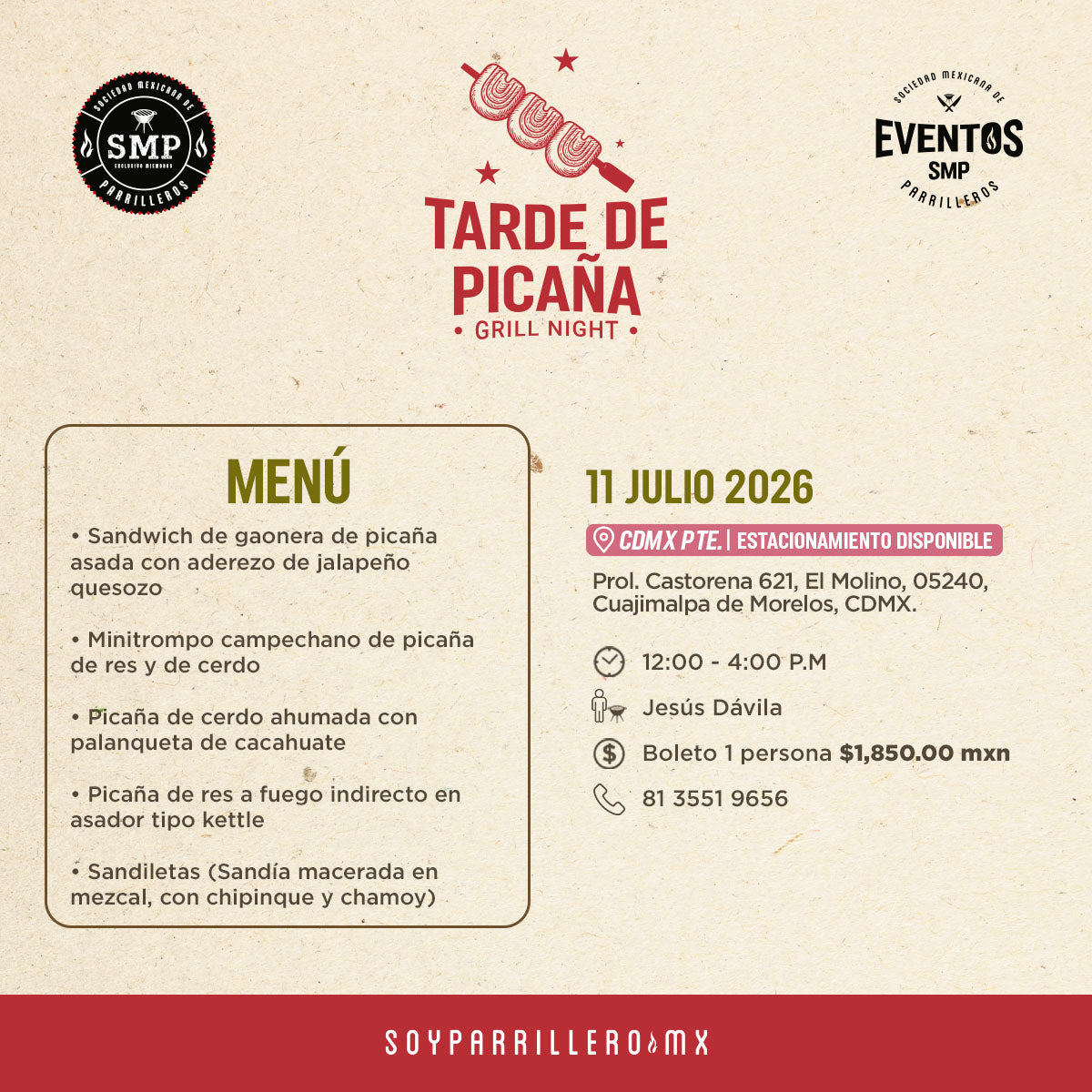 Tarde de Picaña | CDMX Poniente | 11 Julio