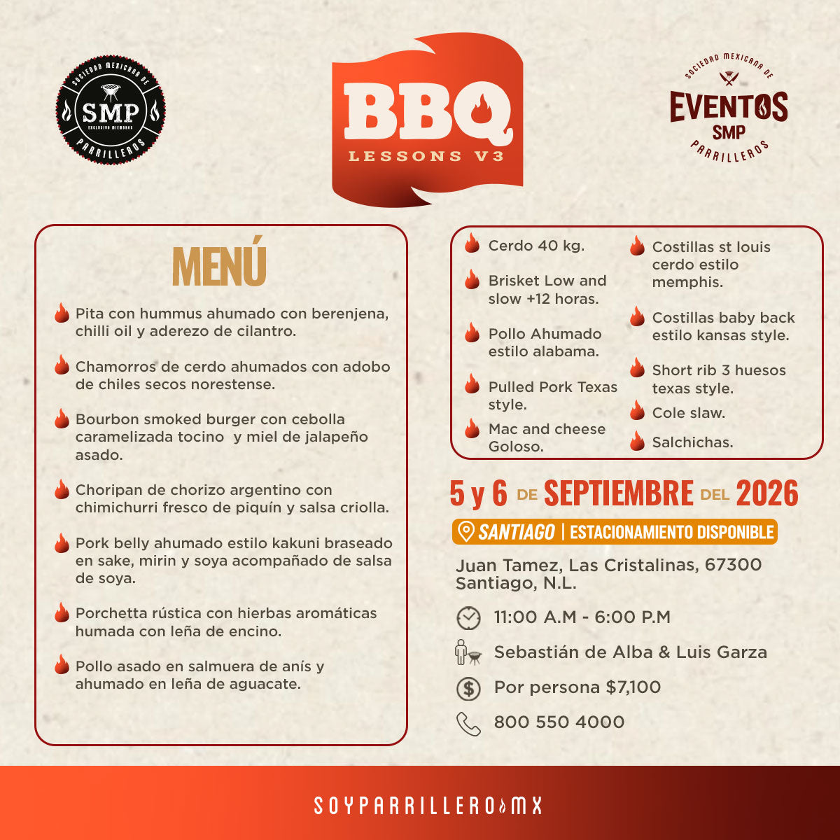 BBQ Lessons v3 | Santiago | 5 y 6 Septiembre 2026