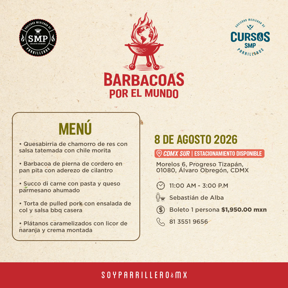 Barbacoas por el mundo | CDMX Sur | 8 Agosto