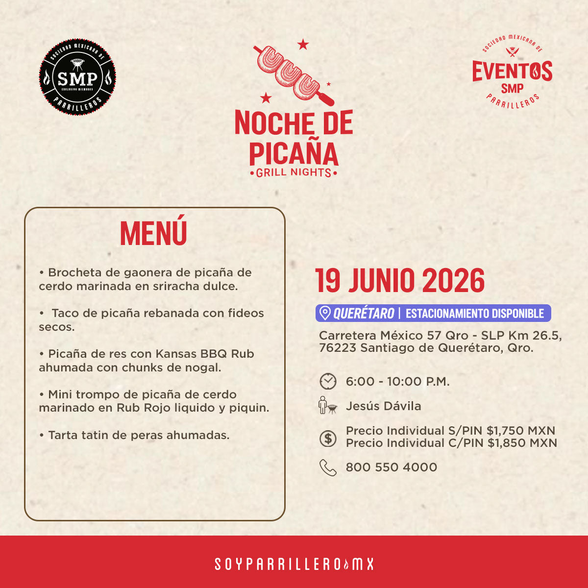 Noche de Picaña | Querétaro | 19 junio