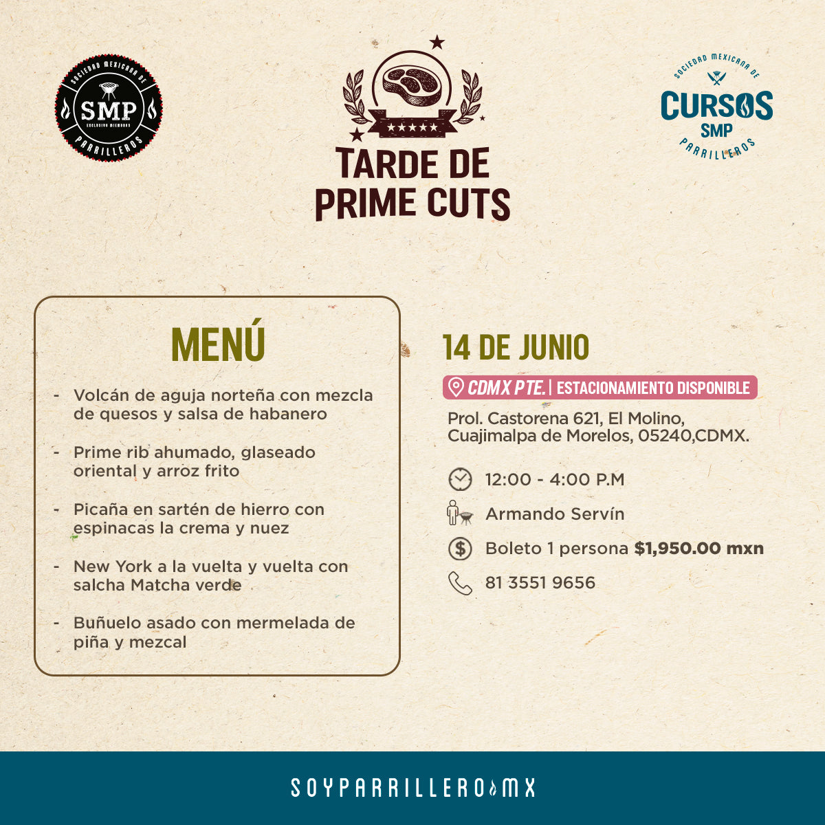 Tarde de Prime Cuts | CDMX Poniente | 14 junio