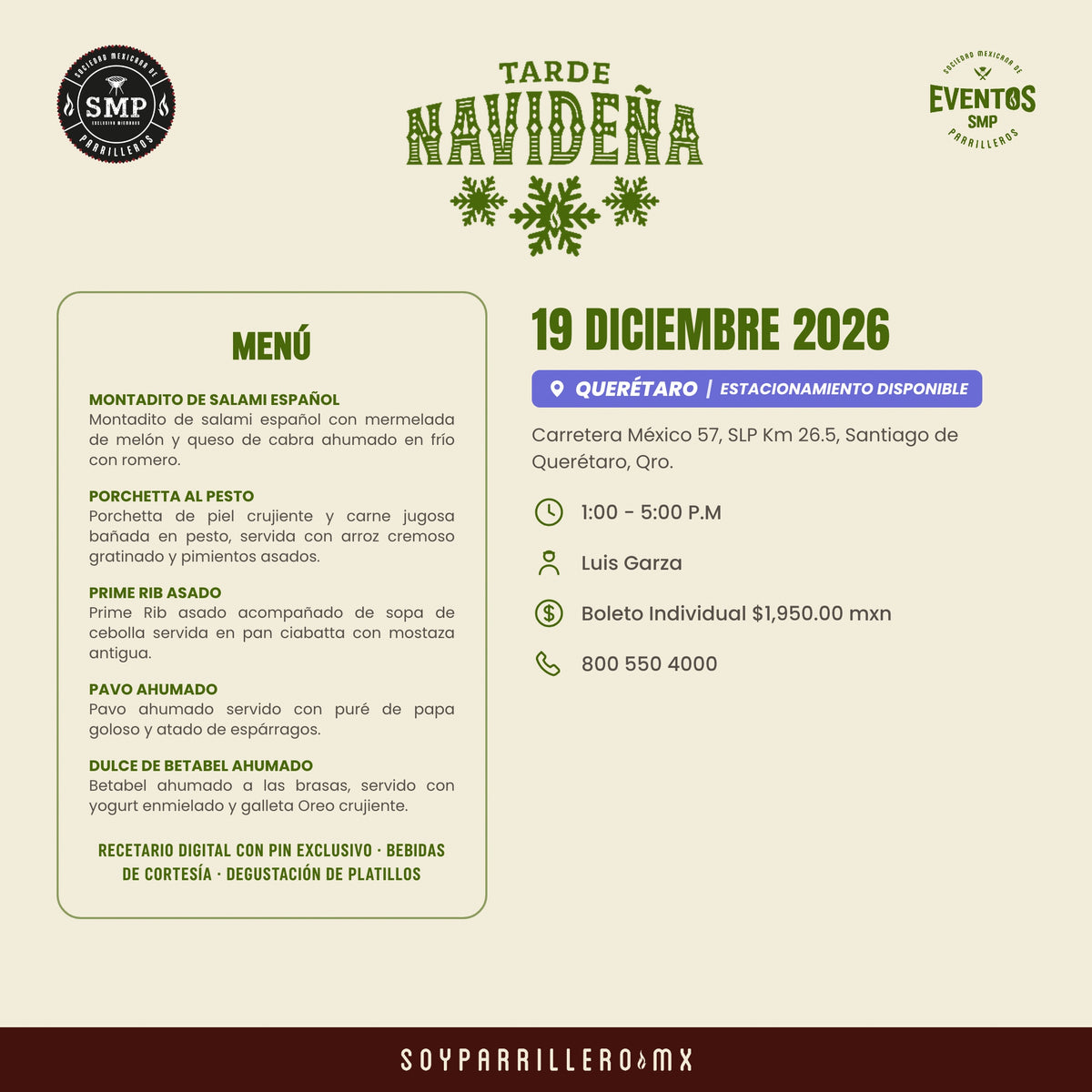 Tarde Navideña | Querétaro | 19 Diciembre