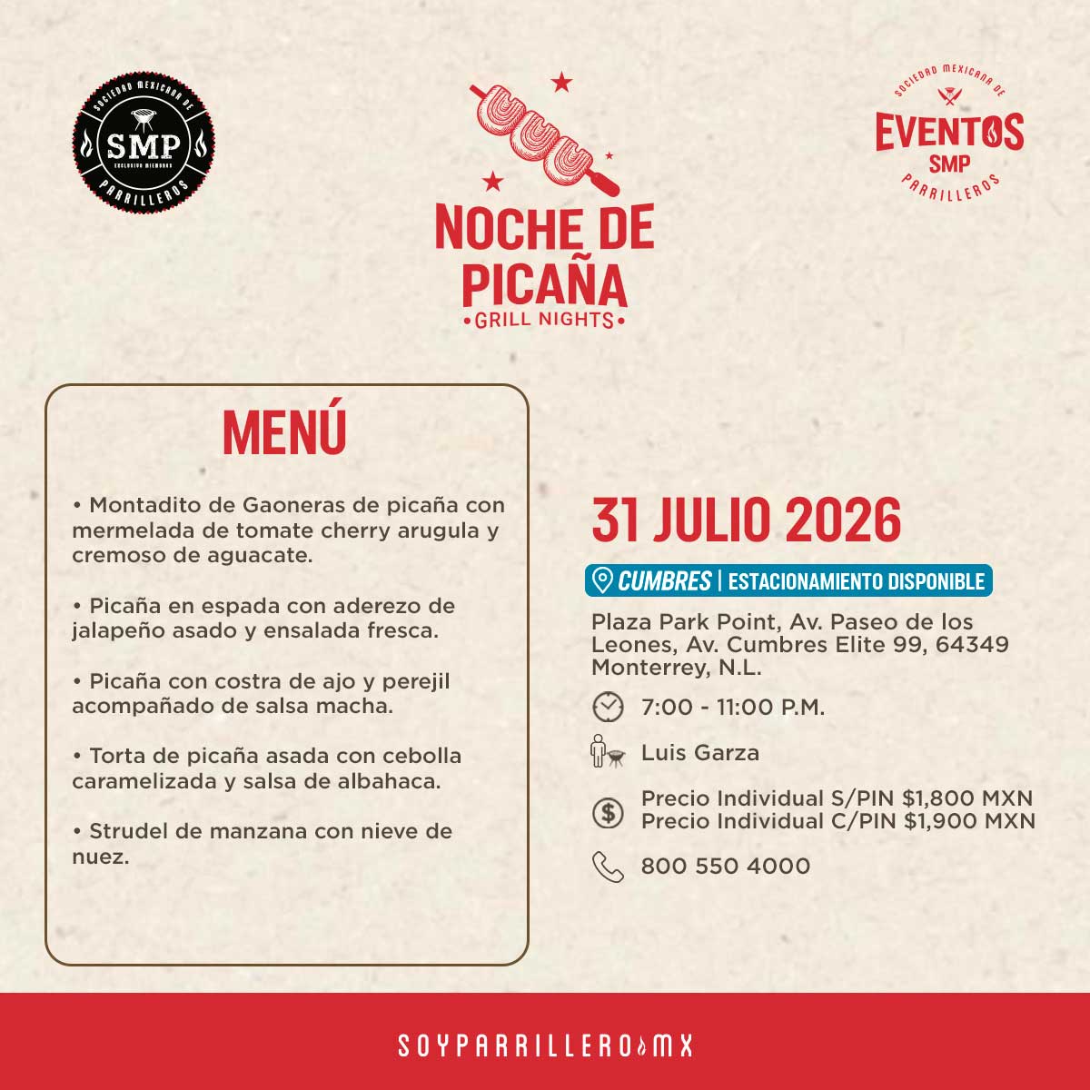 Noche de Picaña | Cumbres | 31 julio