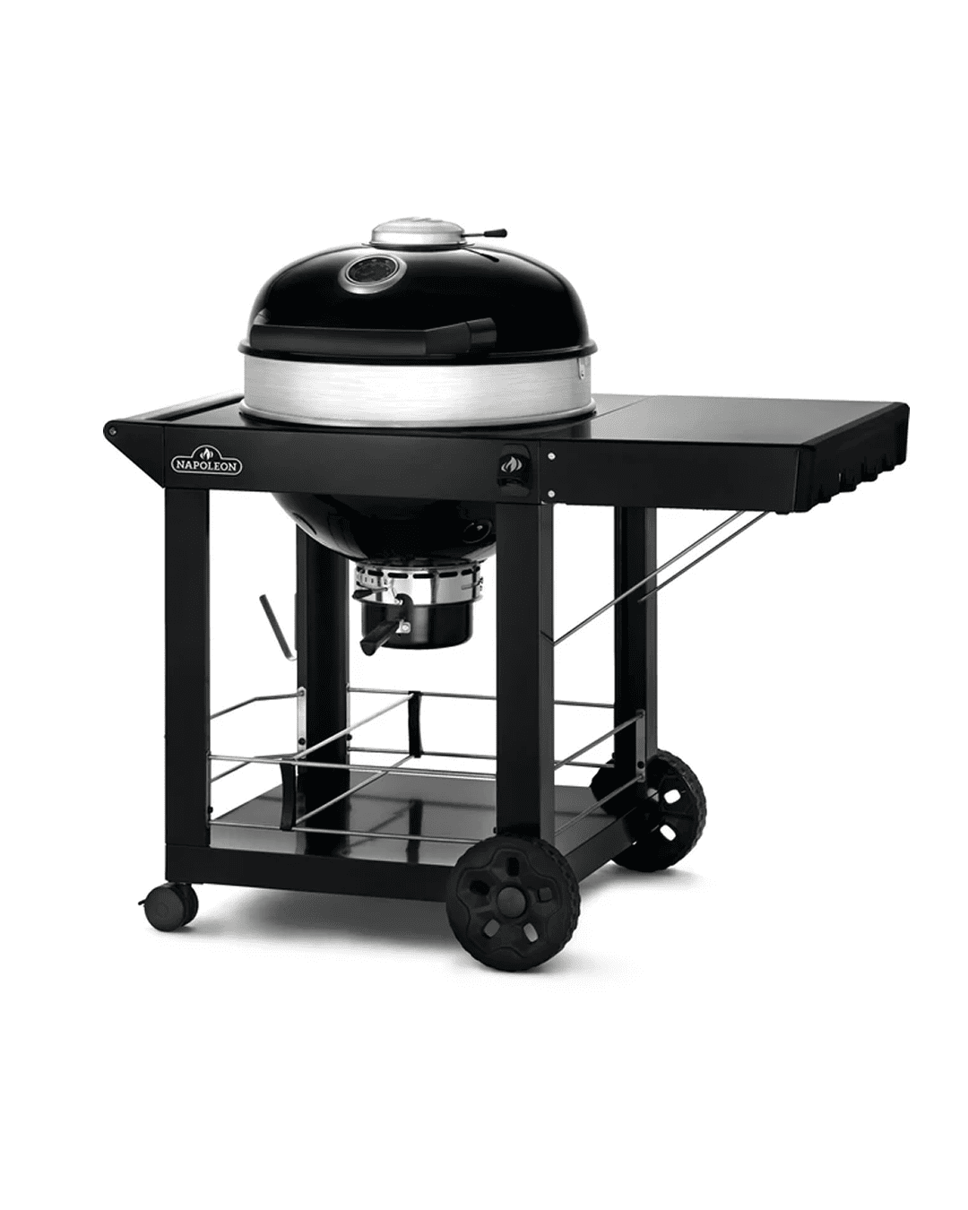 Napoleon PRO22 Charcoal Kettle Grill, Black with Cart