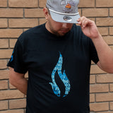 Playera Flama Letras