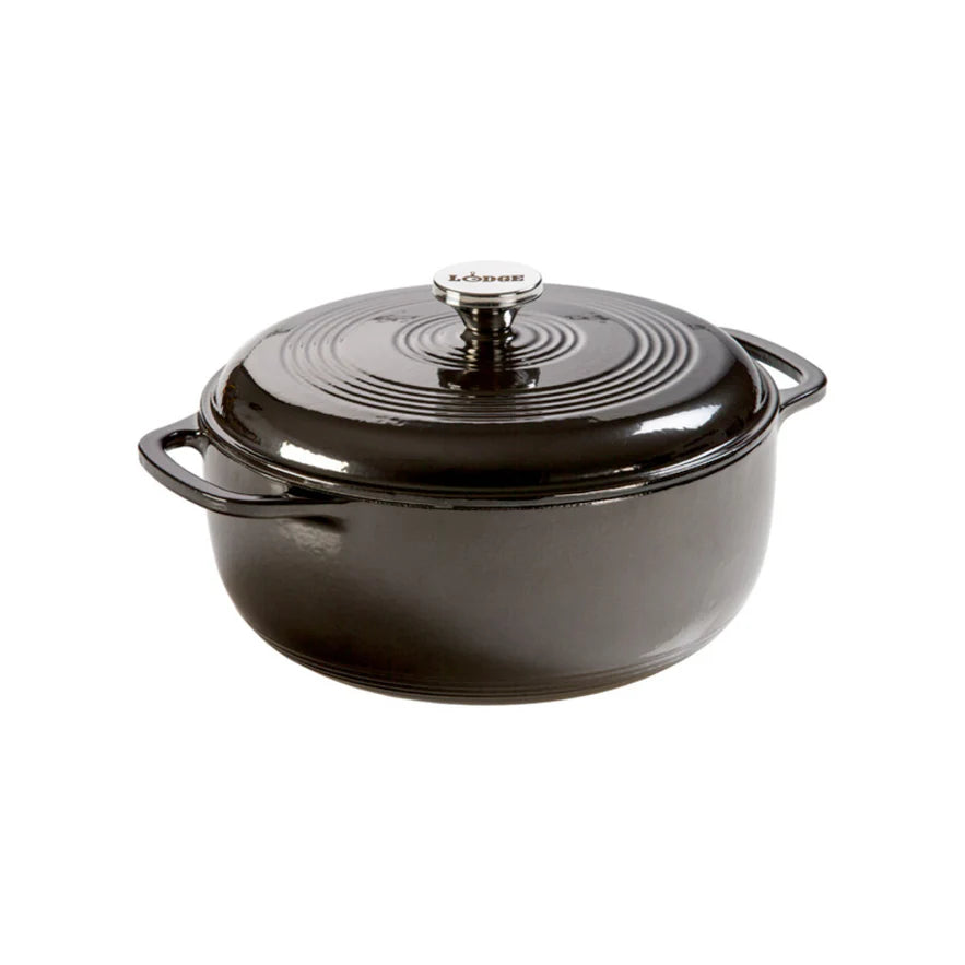 Midnight Chrome Essential Enamel Cast Iron Dutch Oven 5.6 Litros