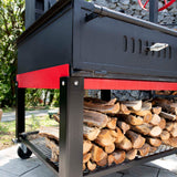 Asador de cielo abierto con mecanismo Santa María y brasero Sunterra