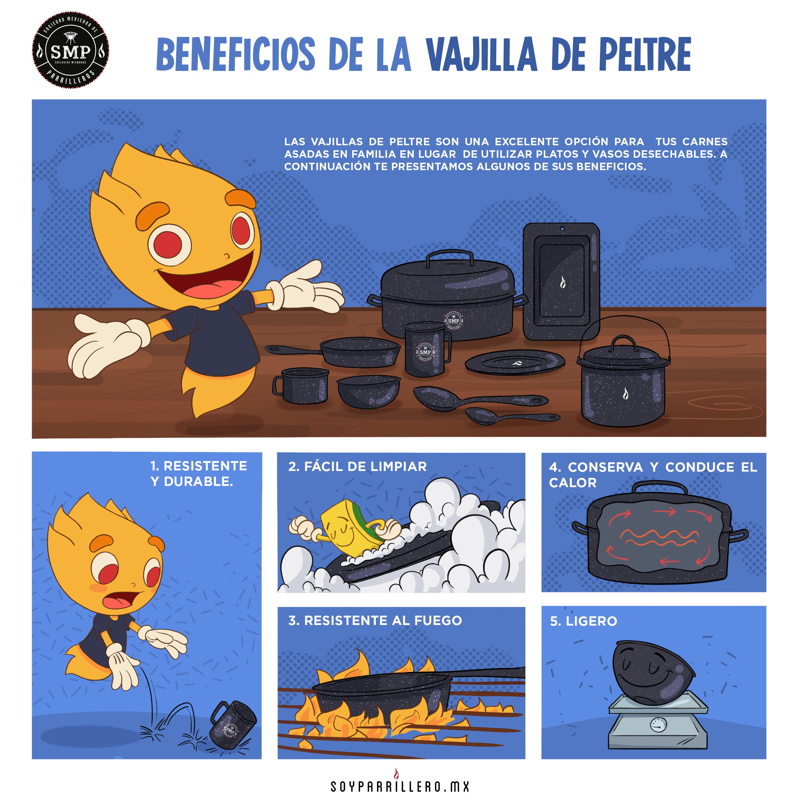 Beneficios de la vajilla de peltre