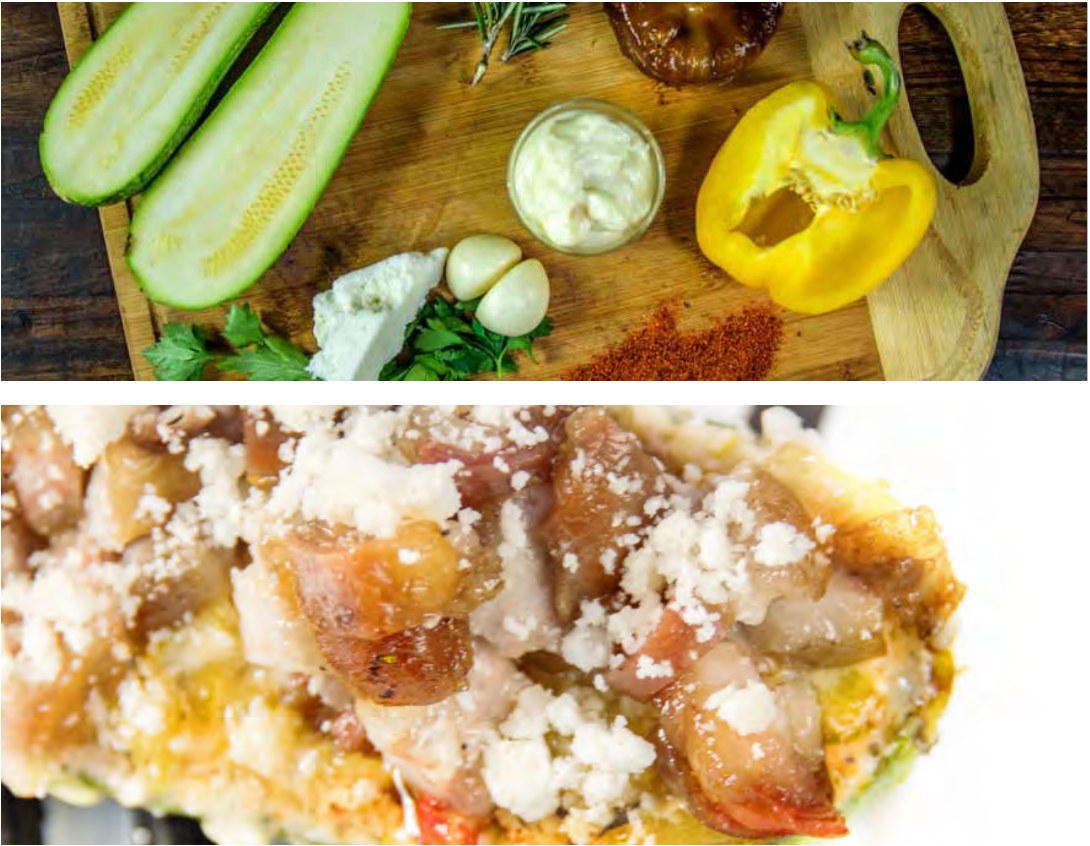 CALABAZA ASADA CON TRIPA DE RES Y QUESO COTIJA | SMP