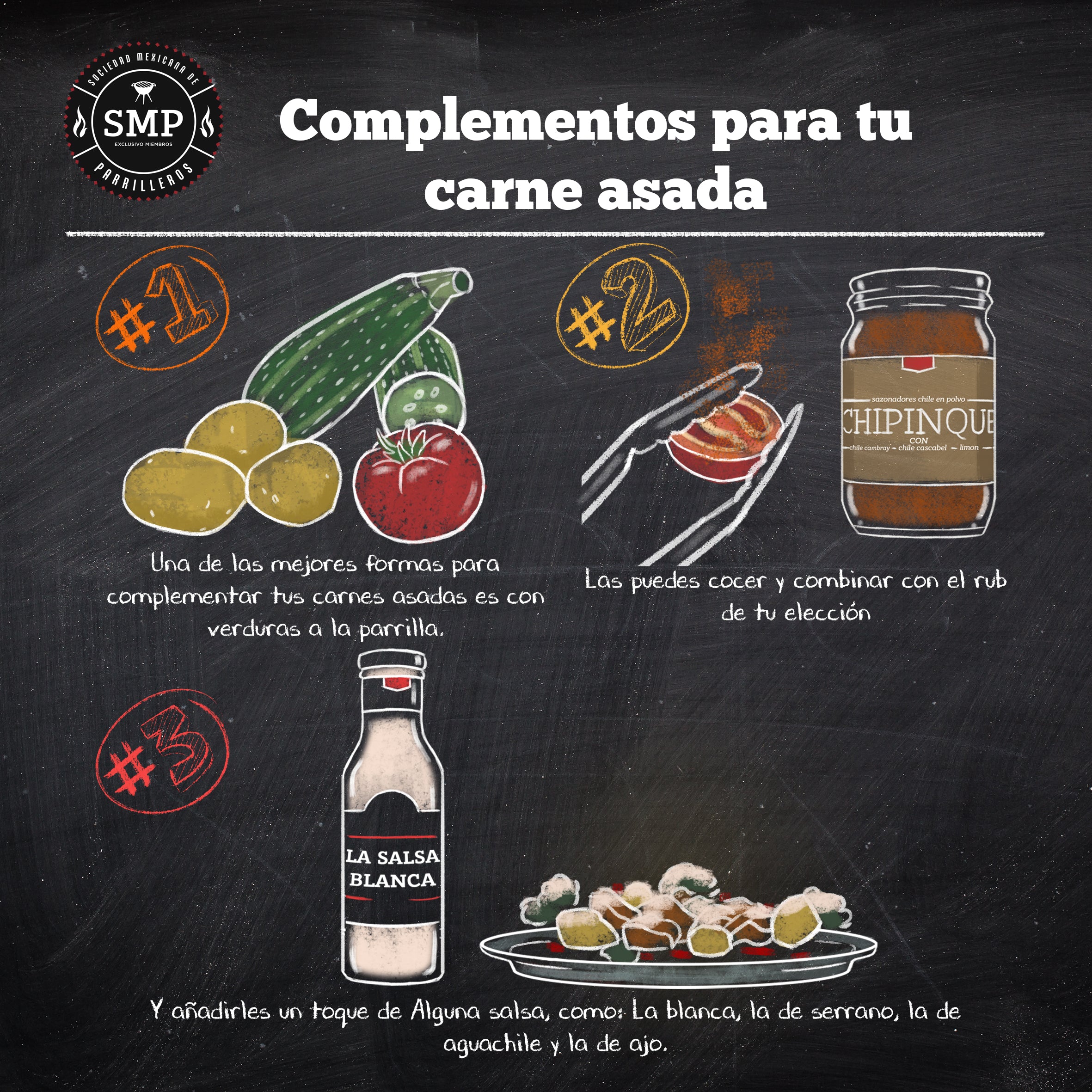 Complementos para tu carne asada