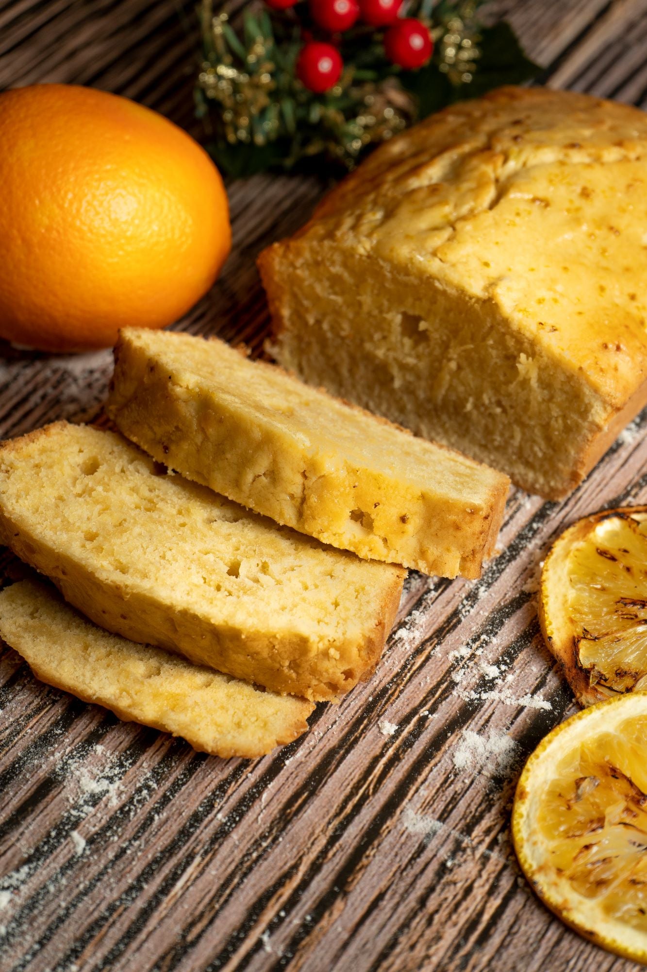 Panqué de naranja en asador con glaseado de miel de abeja SMP