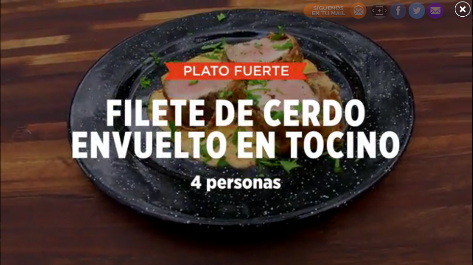 FILETE DE CERDO ENVUELTO EN TOCINO | SMP
