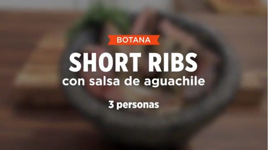 SHORT RIBS CON SALSA DE AGUACHILE | SMP