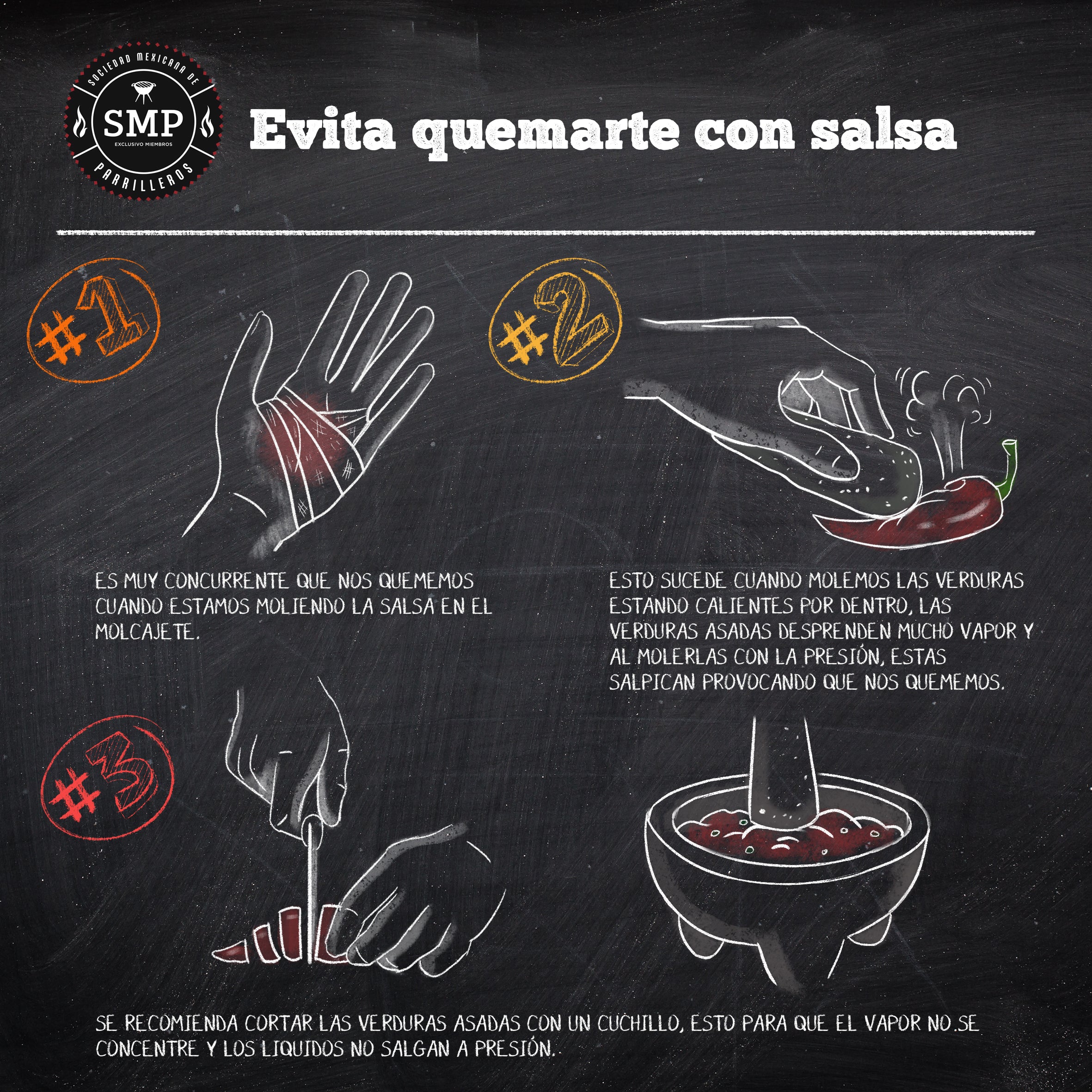 Evita quemarte con salsa