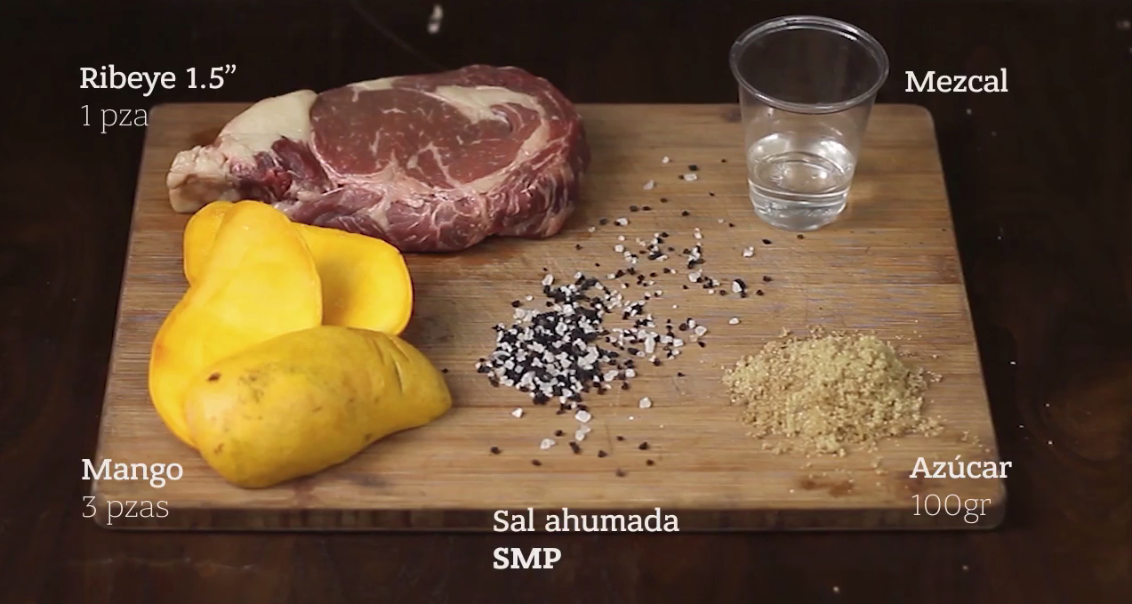 RIB EYE CON MERMELADA DE MEZCAL Y MANGO | SMP