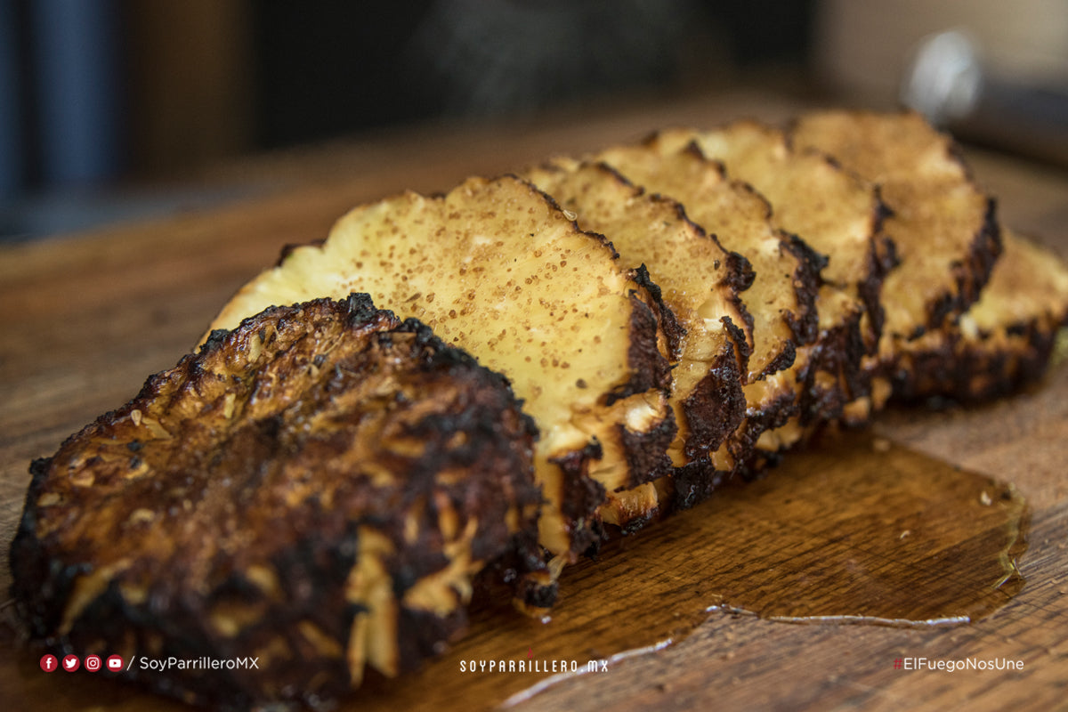 PIÑA AL GRILL CON JARABE DE RON AÑEJO | SMP