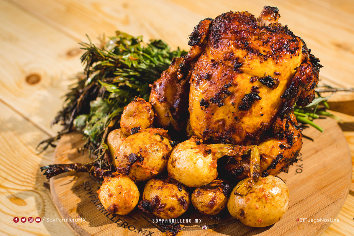 POLLO ROSTIZADO CON MANTEQUILLA DE MORRÓN | SMP
