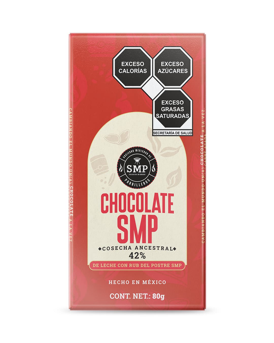 Chocolate de Leche con Rub del Postre SMP 42% Cacao