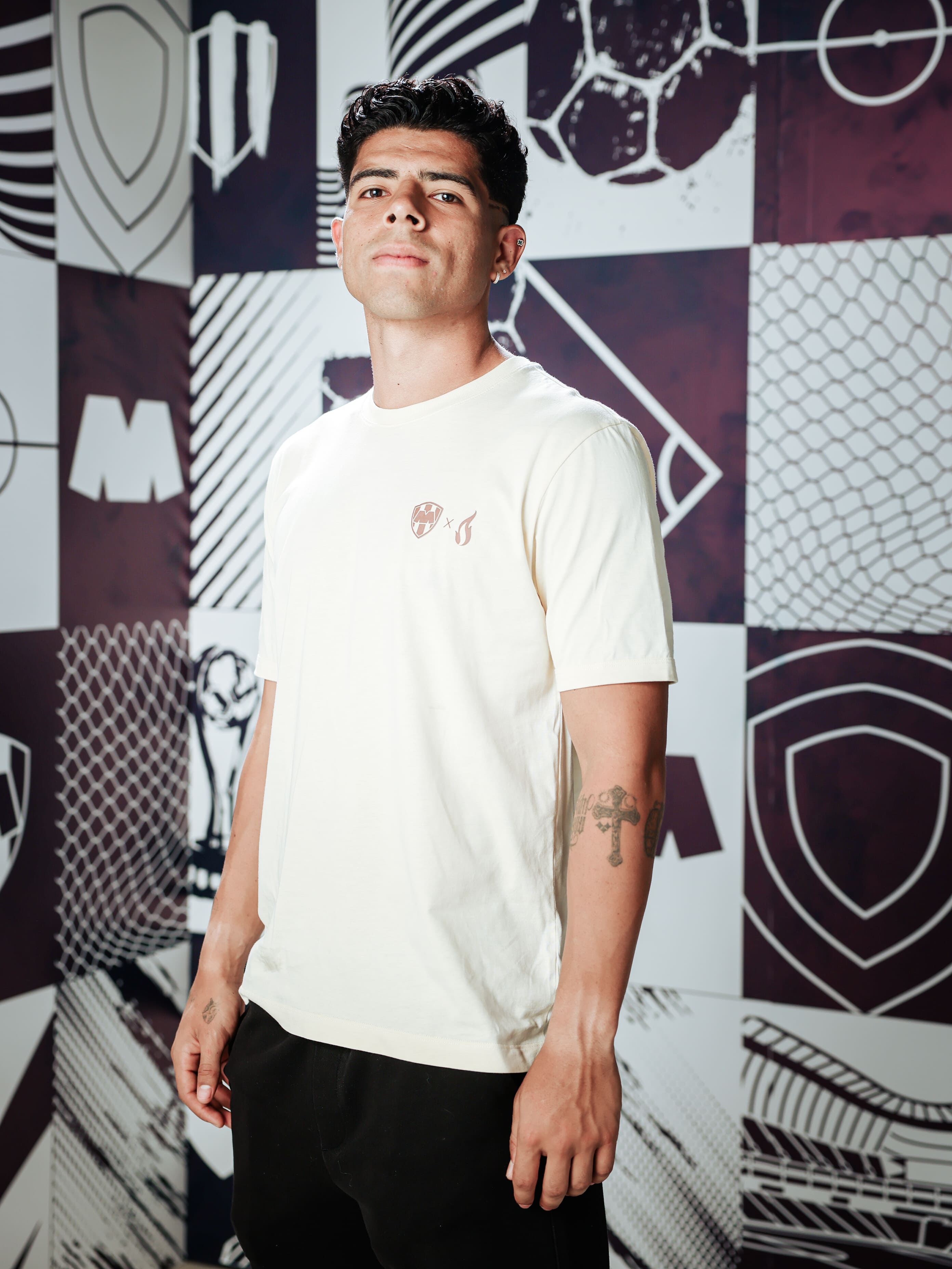 Playera Rayados Parrilleros x SMP ivory