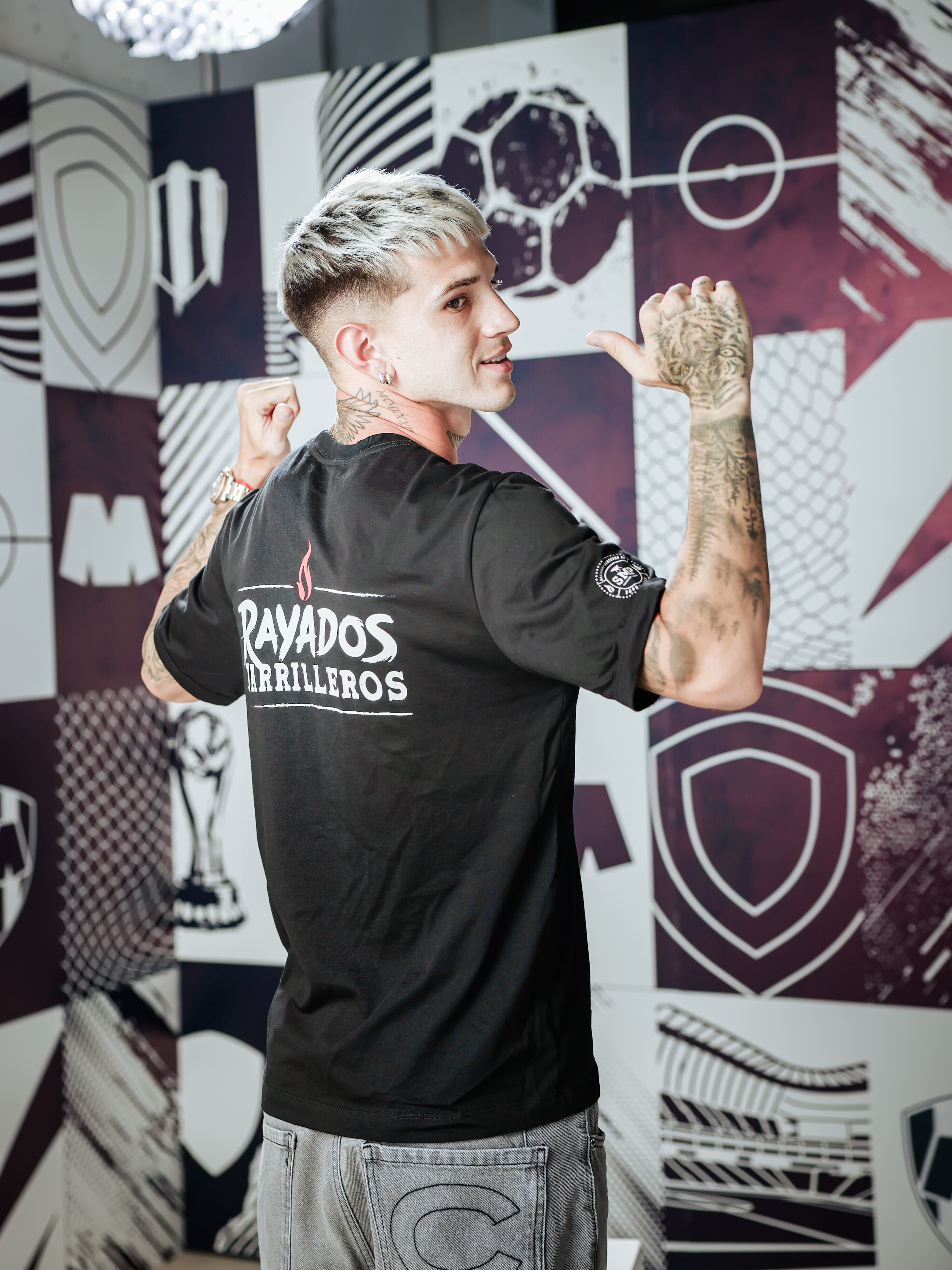 Playera Rayados Parrilleros x SMP negra