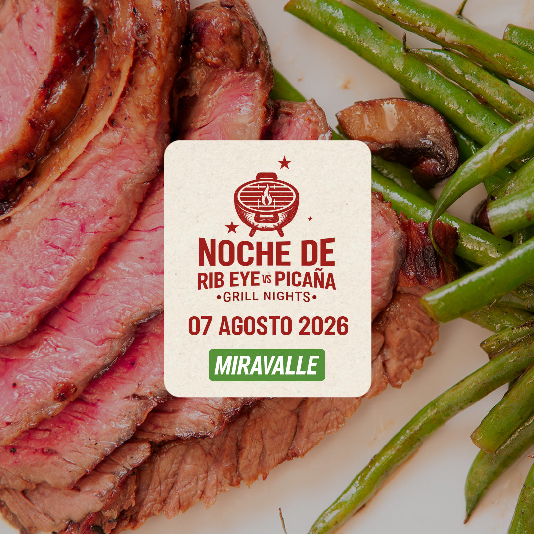 Noche de Rib Eye vs Picaña | Miravalle | 7 Agosto
