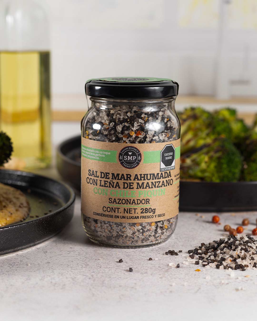 Sal Ahumada en leña de manzano Piquín SMP