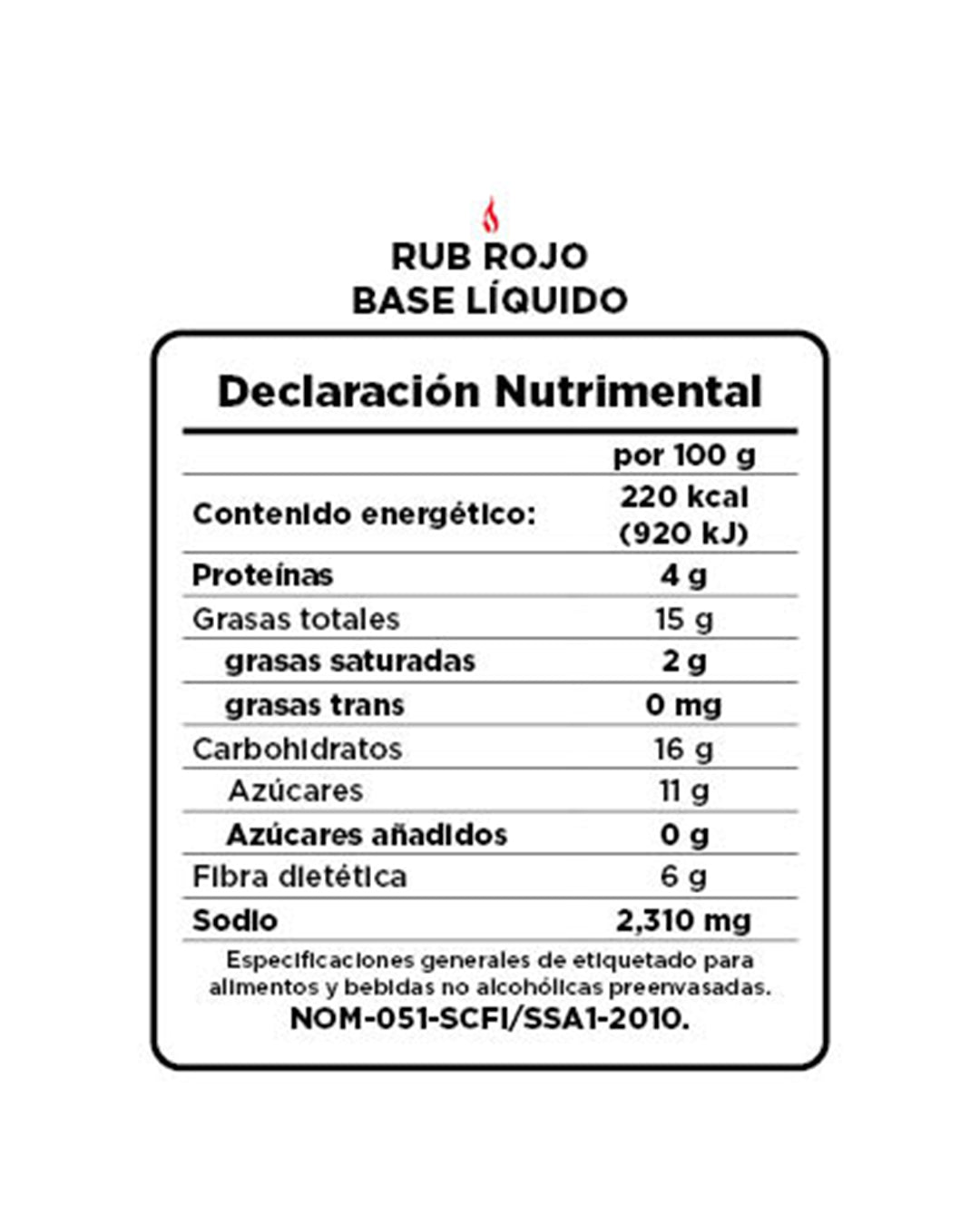 Rub Rojo Base Líquida SMP