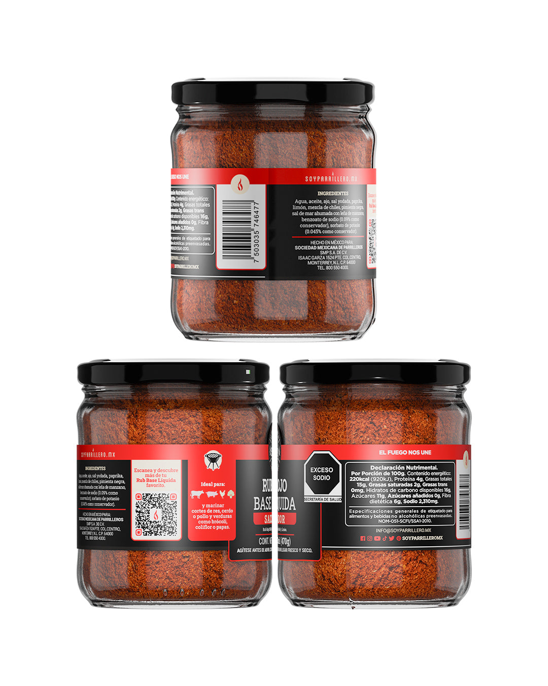 Rub Rojo Base Líquida SMP