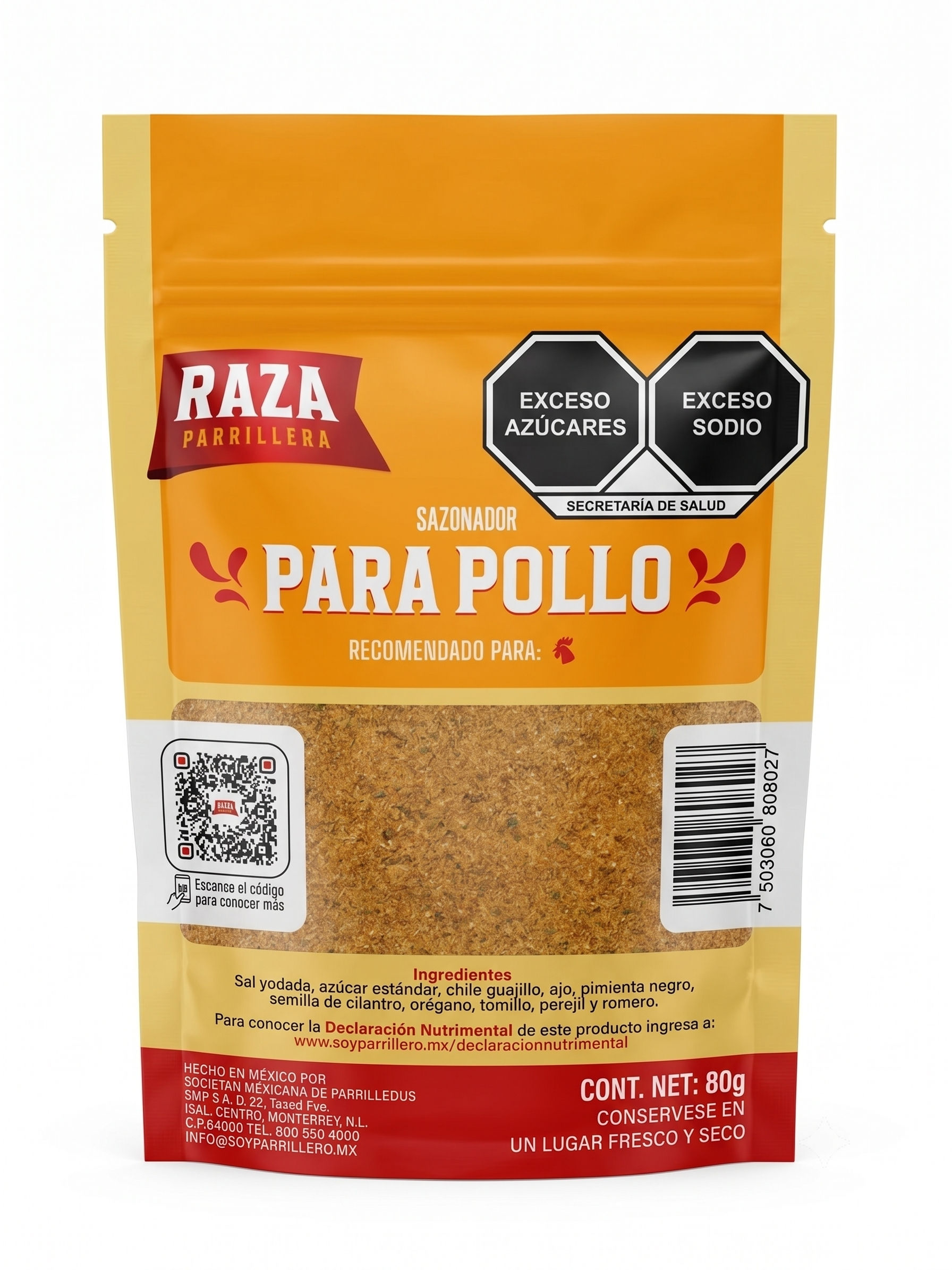 Sazonador Para Pollo 80g