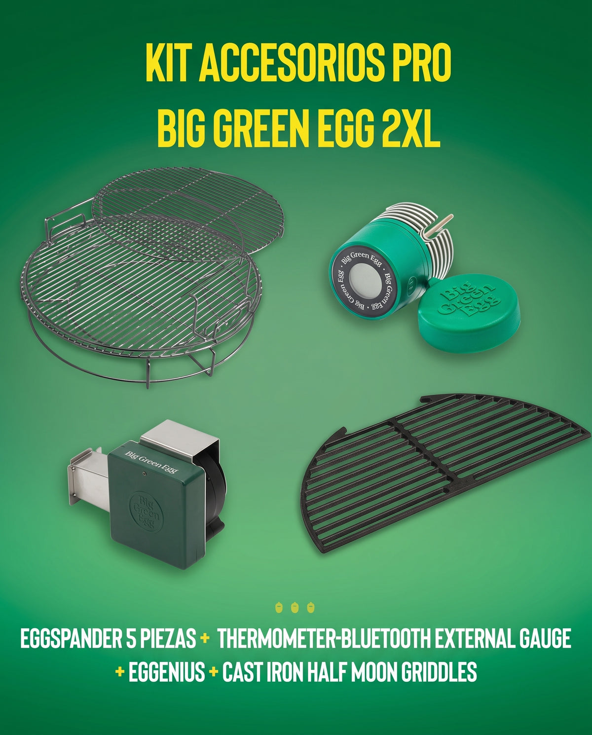 Kit Accesorios PRO Big Green Egg