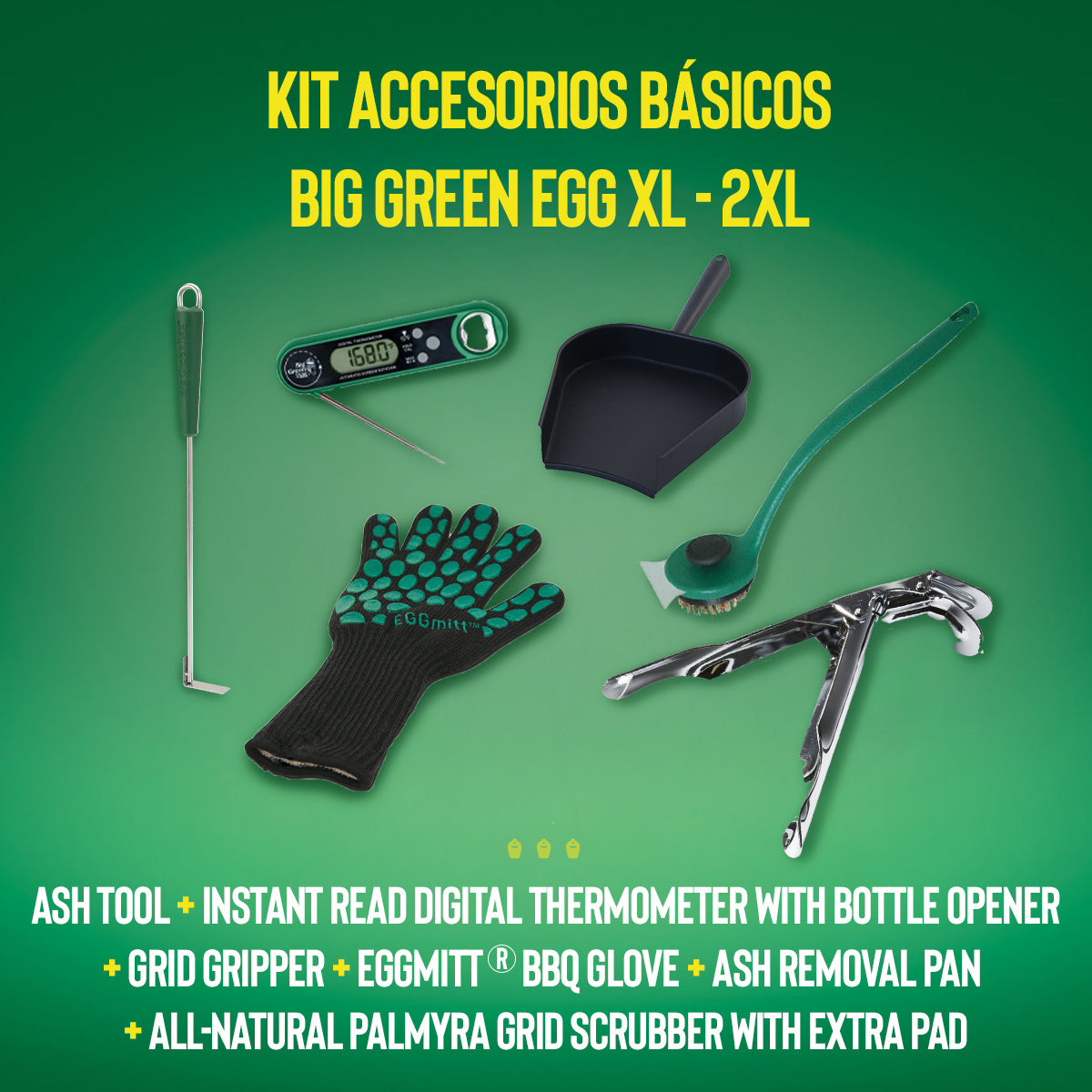 Kit de Accesorios Básicos Big Green Egg