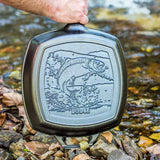 Wildlife Series™ 10.5 Inch Square Cast Iron Fish Grill Pan