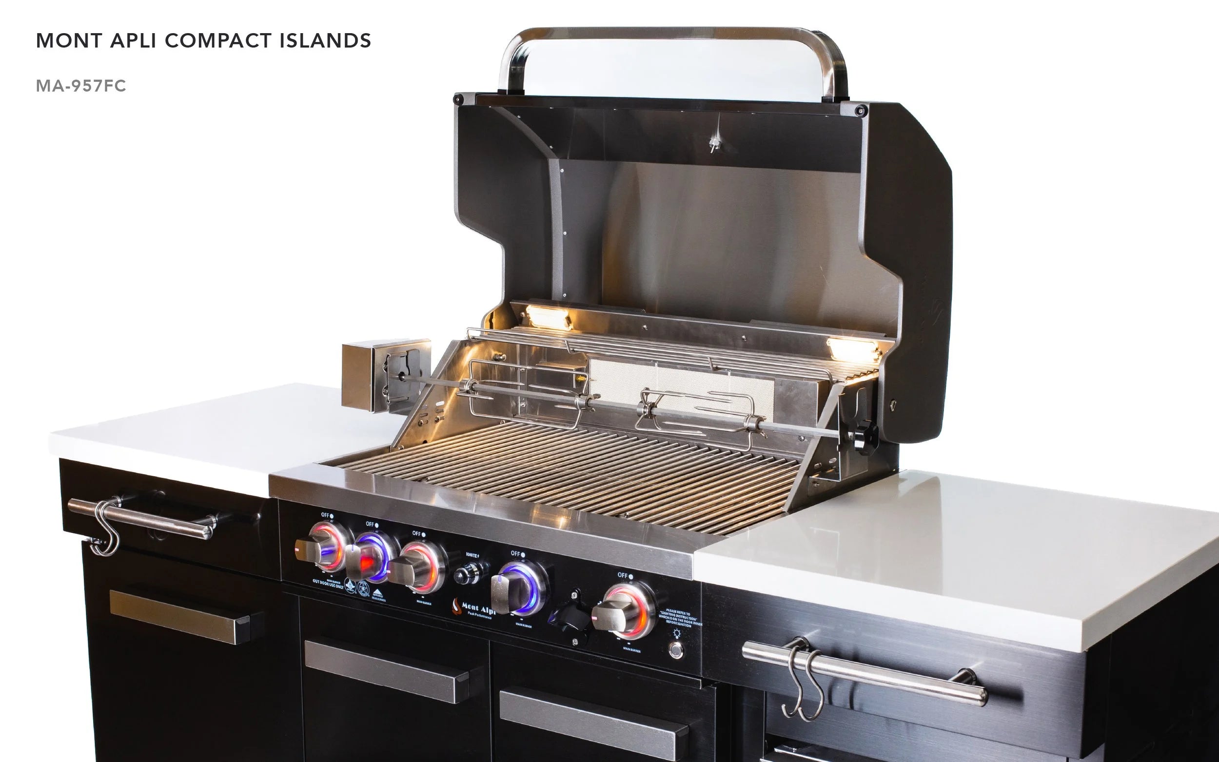 Mont Alpi Compact Island With Refrigerator